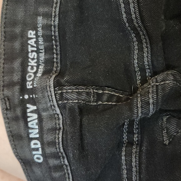 Distressed Gray Old Navy Jeans Size 12 - Picture 2 of 2